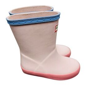 Hunter Kids First Classic Rain Boot Pink and Blue Size 7